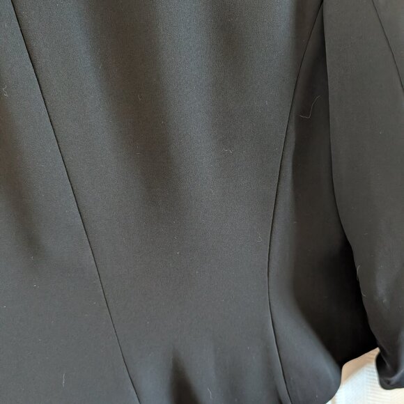 Olsen Europe Tuxedo Blazer Satin Lapel & Buttons Size 8 Tailored Classic - Picture 9 of 11